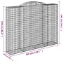 Cestas de gaviones 13 uds forma de arco hierro 300x50x220/240cm de , Maceteros y jardineras - Ref: Foro24-3146820, Precio: 2,...