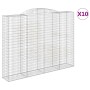 Cestas de gaviones 10 uds forma de arco hierro 300x50x220/240cm de , Maceteros y jardineras - Ref: Foro24-3146817, Precio: 2,...