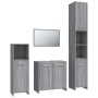 Set de muebles de baño 4 pzas madera contrachapada gris sonoma de , Muebles de baño - Ref: Foro24-3154404, Precio: 179,52 €, ...