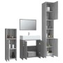 Set de muebles de baño 4 pzas madera contrachapada gris sonoma de , Muebles de baño - Ref: Foro24-3154404, Precio: 179,52 €, ...