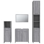 Set de muebles de baño 4 pzas madera contrachapada gris sonoma de , Muebles de baño - Ref: Foro24-3154404, Precio: 179,52 €, ...