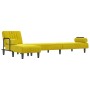 Sofá cama en forma de L terciopelo amarillo 260x140x70 cm de , Sofás - Ref: Foro24-3157246, Precio: 366,53 €, Descuento: %