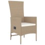 Set comedor de jardín 5 pzas con cojines ratán sintético beige de , Conjuntos de jardín - Ref: Foro24-3157568, Precio: 547,90...