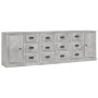Aparadores 3 piezas madera contrachapada gris hormigón de , Aparadores - Ref: Foro24-3185291, Precio: 316,56 €, Descuento: %