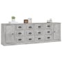 Aparadores 3 piezas madera contrachapada gris hormigón de , Aparadores - Ref: Foro24-3185291, Precio: 316,56 €, Descuento: %