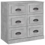 Aparadores 3 piezas madera contrachapada gris hormigón de , Aparadores - Ref: Foro24-3185291, Precio: 316,56 €, Descuento: %