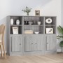 Aparador alto 3 piezas madera contrachapada gris Sonoma de , Aparadores - Ref: Foro24-3185309, Precio: 208,39 €, Descuento: %