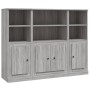 Aparador alto 3 piezas madera contrachapada gris Sonoma de , Aparadores - Ref: Foro24-3185309, Precio: 208,39 €, Descuento: %