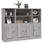 Aparador alto 3 piezas madera contrachapada gris Sonoma de , Aparadores - Ref: Foro24-3185309, Precio: 208,39 €, Descuento: %