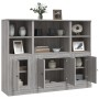 Aparador alto 3 piezas madera contrachapada gris Sonoma de , Aparadores - Ref: Foro24-3185309, Precio: 208,39 €, Descuento: %