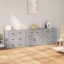 Aparadores 3 piezas madera contrachapada gris hormigón de , Aparadores - Ref: Foro24-3185427, Precio: 278,01 €, Descuento: %