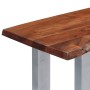 Mesa consola madera maciza de acacia y hierro 115x35x76 cm en Mesas auxiliares | Comprar online en Foru.es