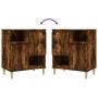 Aparadores 3 uds madera contrachapada roble ahumado 60x35x70 cm de , Aparadores - Ref: Foro24-3185740, Precio: 201,82 €, Desc...