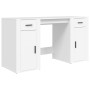 Escritorio con armario madera contrachapada blanco de , Escritorios - Ref: Foro24-3185431, Precio: 147,00 €, Descuento: %