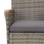 Set comedor de jardín 5 piezas con cojines ratán sintético gris de , Conjuntos de jardín - Ref: Foro24-3187366, Precio: 451,5...