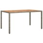 Set comedor de jardín 5 piezas con cojines ratán sintético gris de , Conjuntos de jardín - Ref: Foro24-3187366, Precio: 451,5...