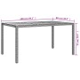 Set comedor de jardín 5 piezas con cojines ratán sintético gris de , Conjuntos de jardín - Ref: Foro24-3187366, Precio: 451,5...
