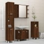 Set de muebles de baño 4 pzas madera contrachapada marrón roble de , Muebles de baño - Ref: Foro24-3187614, Precio: 241,89 €,...