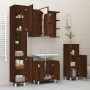 Set de muebles de baño 4 pzas madera contrachapada marrón roble de , Muebles de baño - Ref: Foro24-3187614, Precio: 241,89 €,...