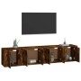 Set de muebles de TV 4 pzas madera contrachapada roble ahumado de , Muebles TV - Ref: Foro24-3188435, Precio: 120,46 €, Descu...