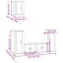 Set de muebles de TV 5 pzas madera contrachapada roble ahumado de , Muebles TV - Ref: Foro24-3188579, Precio: 206,14 €, Descu...