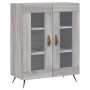 Aparador alto madera contrachapada gris sonoma 69,5x34x180 cm de , Aparadores - Ref: Foro24-3189291, Precio: 140,66 €, Descue...