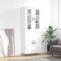 Aparador alto madera contrachapada blanco brillo 69,5x34x180 cm de , Aparadores - Ref: Foro24-3198187, Precio: 163,11 €, Desc...