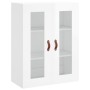 Aparador alto madera contrachapada blanco brillo 69,5x34x180 cm de , Aparadores - Ref: Foro24-3198187, Precio: 163,11 €, Desc...