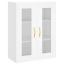 Aparador alto madera contrachapada blanco 69,5x34x180 cm de , Aparadores - Ref: Foro24-3198193, Precio: 164,98 €, Descuento: %