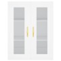 Aparador alto madera contrachapada blanco 69,5x34x180 cm de , Aparadores - Ref: Foro24-3198193, Precio: 164,98 €, Descuento: %
