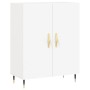 Aparador alto madera contrachapada blanco 69,5x34x180 cm de , Aparadores - Ref: Foro24-3198193, Precio: 164,98 €, Descuento: %