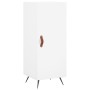 Aparador alto madera contrachapada blanco 34,5x34x180 cm de , Aparadores - Ref: Foro24-3200105, Precio: 106,58 €, Descuento: %