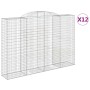 Cestas de gaviones 12 uds forma de arco hierro 300x50x200/220cm de , Maceteros y jardineras - Ref: Foro24-3146801, Precio: 2,...