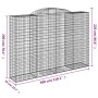Cestas de gaviones 12 uds forma de arco hierro 300x50x200/220cm de , Maceteros y jardineras - Ref: Foro24-3146801, Precio: 2,...
