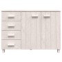 Aparador HAMAR madera maciza de pino blanco 113x40x80 cm de , Aparadores - Ref: Foro24-340445, Precio: 152,38 €, Descuento: %