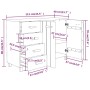 Aparador HAMAR madera maciza de pino blanco 113x40x80 cm de , Aparadores - Ref: Foro24-340445, Precio: 152,38 €, Descuento: %