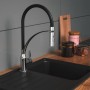 EISL Grifo monomando cocina con caño tacto suave CARNEO negro cromado de , Grifos - Ref: Foro24-446464, Precio: 102,73 €, Des...