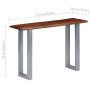 Mesa consola madera maciza de acacia y hierro 115x35x76 cm en Mesas auxiliares | Comprar online en Foru.es