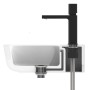 SCHÜTTE Grifo monomando de lavabo NEW YORK negro mate de , Grifos - Ref: Foro24-446549, Precio: 118,85 €, Descuento: %