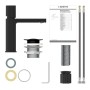 SCHÜTTE Grifo monomando de lavabo NEW YORK negro mate de , Grifos - Ref: Foro24-446549, Precio: 118,85 €, Descuento: %