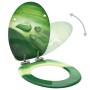 Asiento WC tapa cierre suave 2 uds MDF verde diseño gota agua de , Asientos de inodoros y bidés - Ref: Foro24-3056413, Precio...