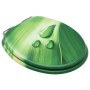 Asiento WC tapa cierre suave 2 uds MDF verde diseño gota agua de , Asientos de inodoros y bidés - Ref: Foro24-3056413, Precio...