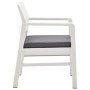 Set de muebles de jardín 4 piezas con cojines plástico blanco de , Conjuntos de jardín - Ref: Foro24-3052964, Precio: 340,77 ...