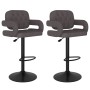 Taburetes de cocina 2 unidades tela gris taupé de , Taburetes de cocina - Ref: Foro24-335626, Precio: 172,15 €, Descuento: %