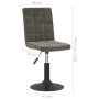 Sillas de comedor giratorias 2 unidades terciopelo gris oscuro de , Sillas de comedor - Ref: Foro24-335742, Precio: 133,90 €,...