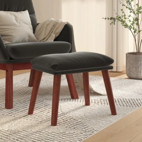 Reposapiés de terciopelo gris oscuro 45x29,5x35 cm de , Otomanas - Ref: Foro24-341469, Precio: 44,04 €, Descuento: %