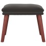 Reposapiés de terciopelo gris oscuro 45x29,5x35 cm de , Otomanas - Ref: Foro24-341469, Precio: 44,04 €, Descuento: %