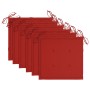 Sillas de jardín 6 uds madera maciza de teca con cojines rojos de , Sillas de jardín - Ref: Foro24-3062547, Precio: 473,03 €,...