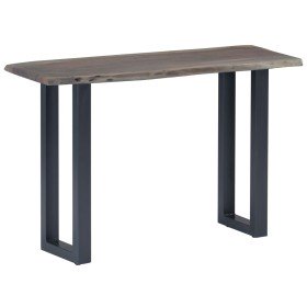Mesa consola 115x35x76 cm madera maciza de acacia y hierro gris en Mesas auxiliares | Comprar online en Foru.es