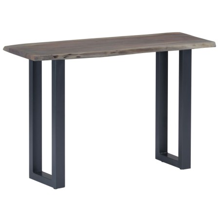 Mesa consola 115x35x76 cm madera maciza de acacia y hierro gris en Mesas auxiliares | Comprar online en Foru.es